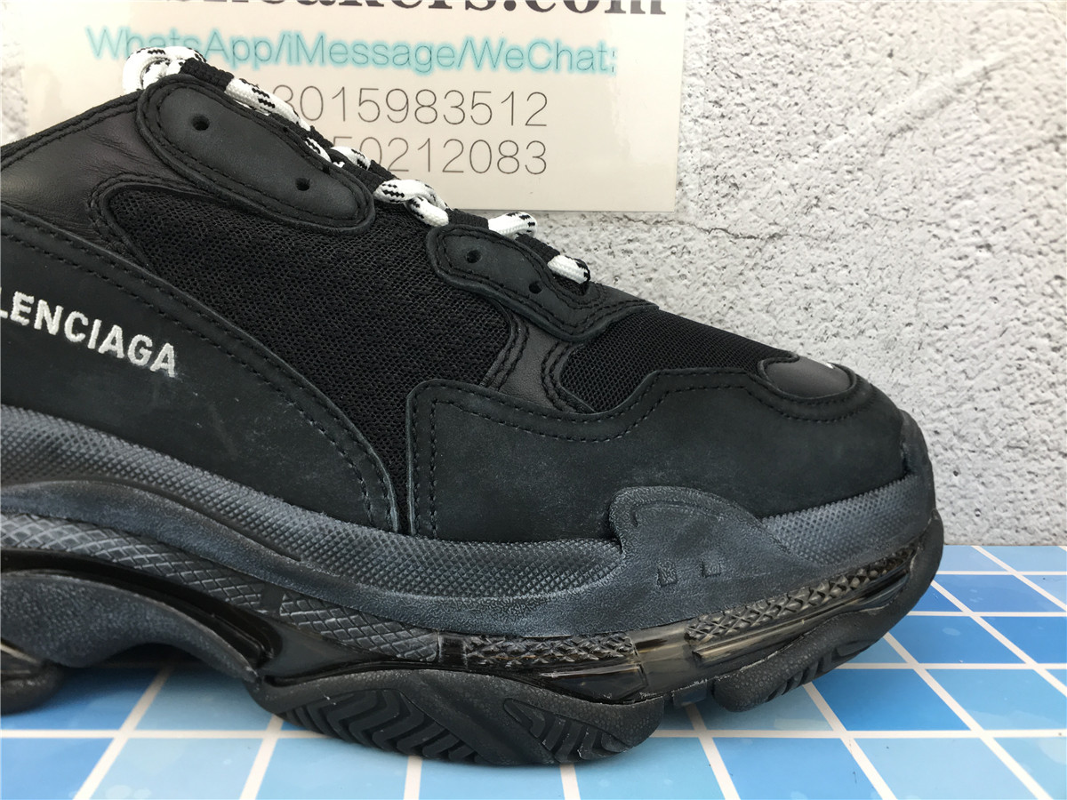 G5 Batch Balenciaga Triple S Black Clear Sole